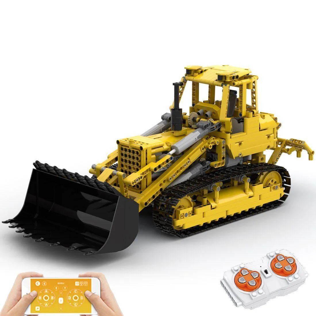 ZITIANYOUBUILD ZITIANYOUBUILD MOC-89775 Caterpillar 977K Crawler Load 1436 Parts Building Set — product photo