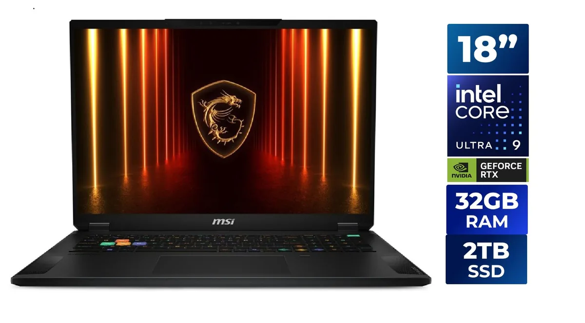 MSI MSI Stealth 18 HX AI A2XWIG-028US gaming laptop — product photo