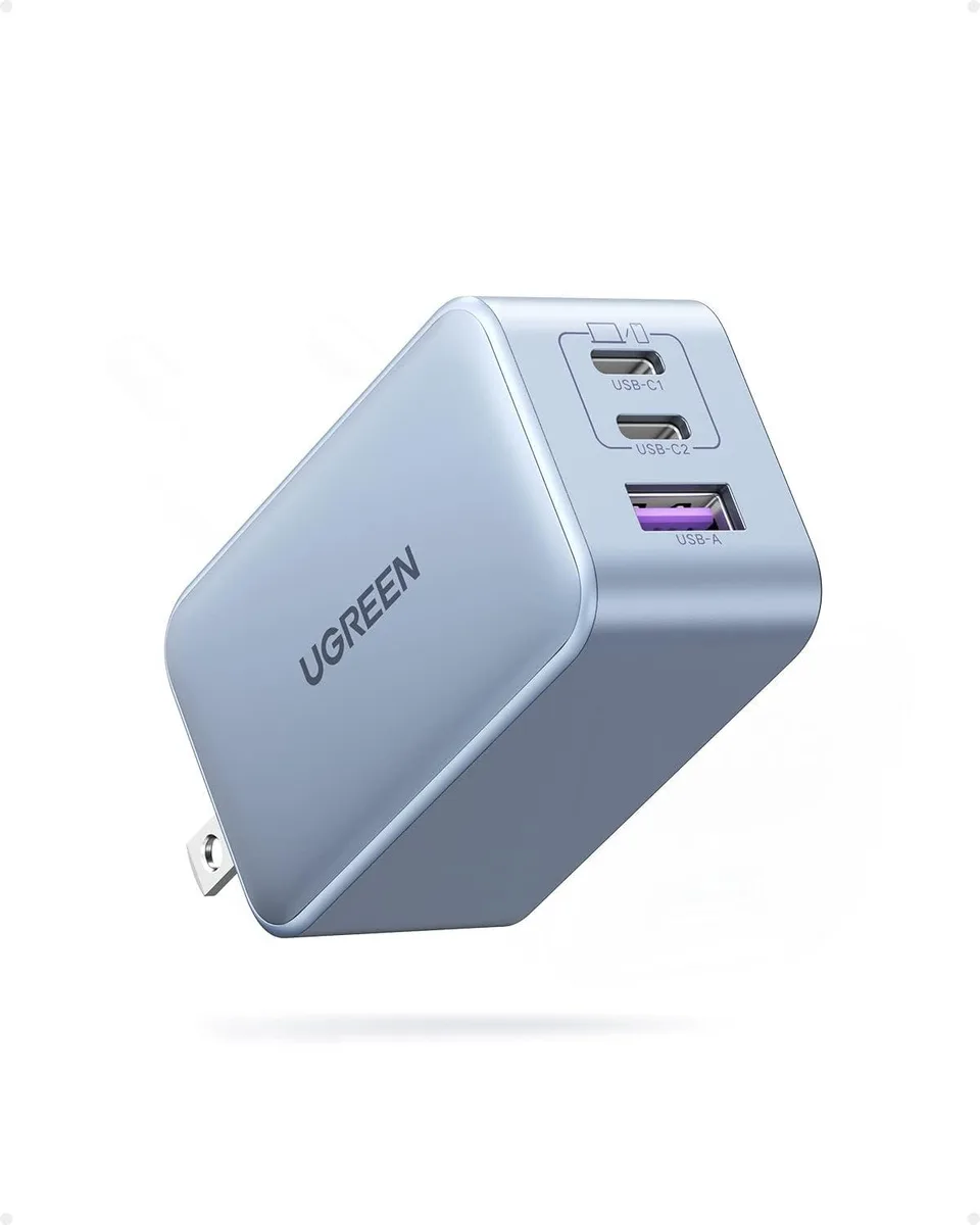 UGREEN UGREEN Nexode 65W 3-Port GaN Charger Blue — product photo
