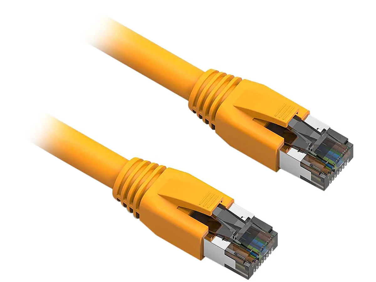 Nippon Labs Nippon Labs 60CAT8-3-24YW Cat8 network ethernet cable 3 ft yellow 24 AWG 2000 MHz 40 Gbps — product photo