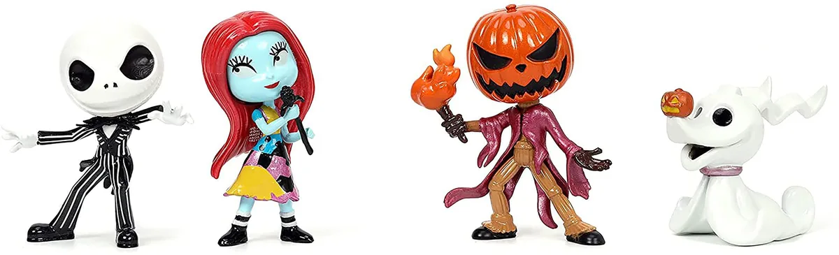 Jada Toys Jada Toys 31932 Nightmare Before Christmas 2.5 Inch Metalfig 4-Pack action figure — product photo