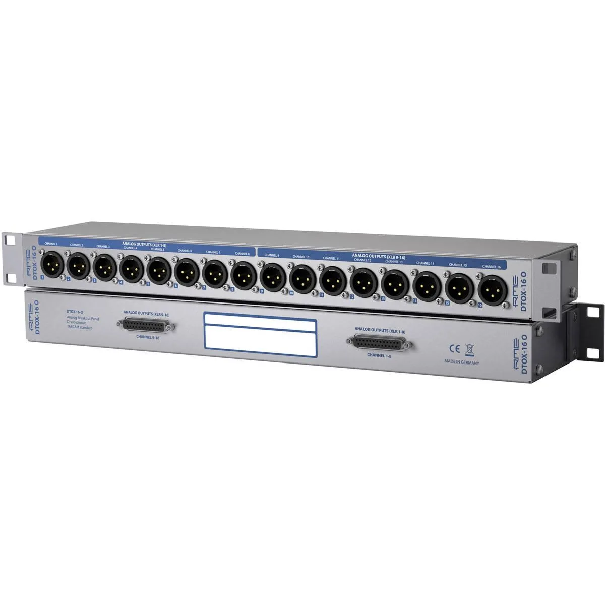 RME RME DTOX-16 O Breakout Panel 16 XLR to 2 D-sub 25-Pin — product photo