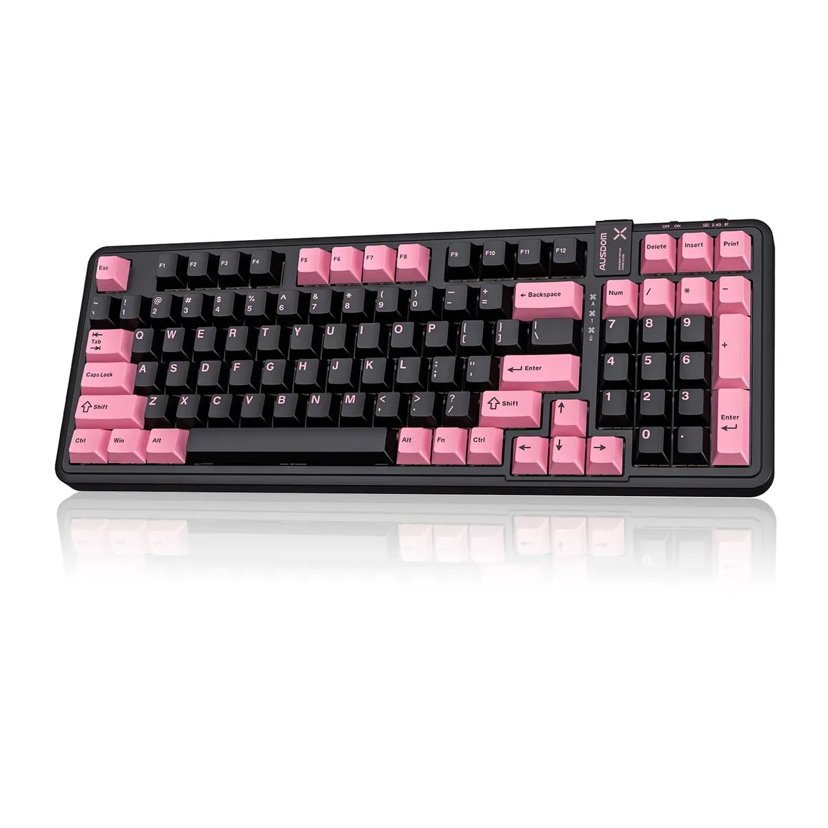 Vszerda Vszerda 98Pro Silent Wireless Mechanical Keyboard Black &amp; Pink-Silent 97 keys 16 backlight modes — product photo