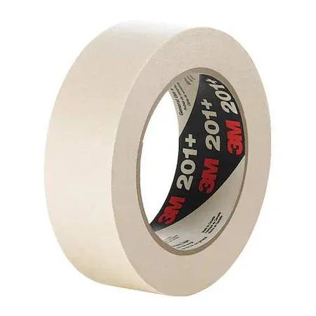 Roll of tan crepe-paper masking tape 48 mm wide 55 m long 4.4 mil thick