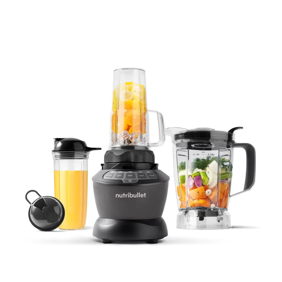 NutriBullet NBF50500IN Combo Blender 1200W 64oz 32oz 24oz — product photo