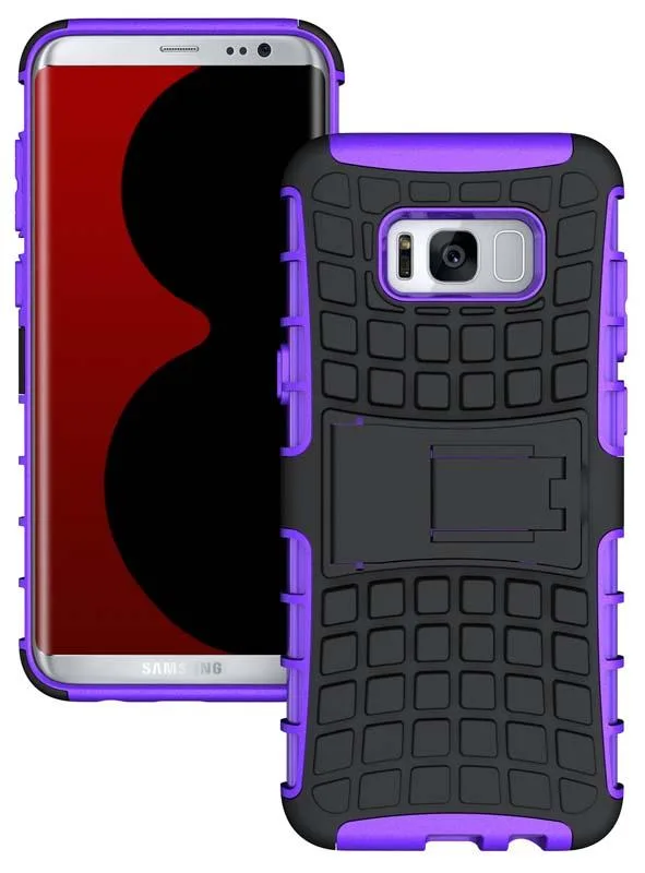 Nakedcellphone Nakedcellphone Grenade Hybrid Case with Stand Purple/Black for Samsung Galaxy S8+ SM-G955 — product photo