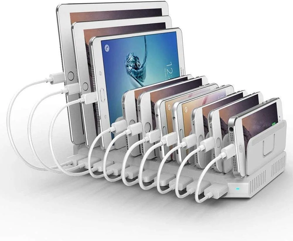 PISKEKAT PISKEKAT 96W 10-Port USB Charging Station White — product photo