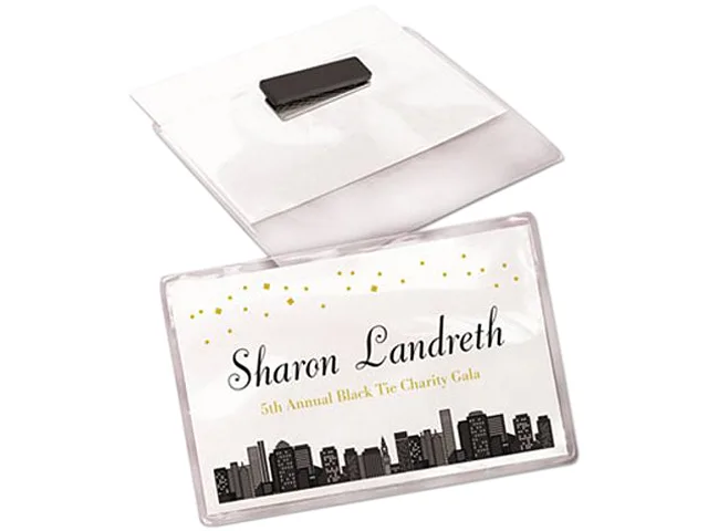 Avery Avery 8780 Magnetic Name Badge Kit, Horizontal, White, 24 Pack — product photo