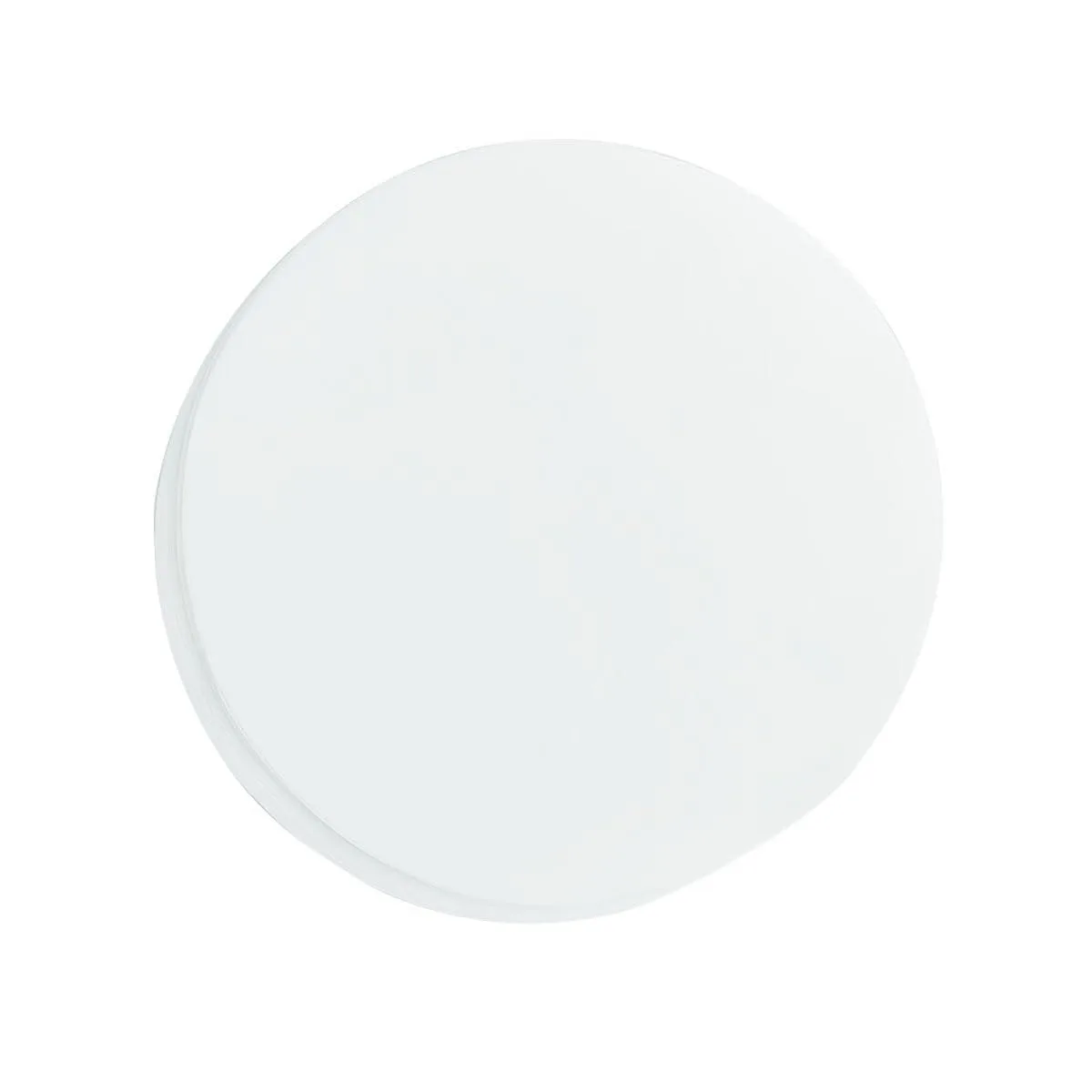 Stack of 100 white round parchment sheets 8 inch diameter