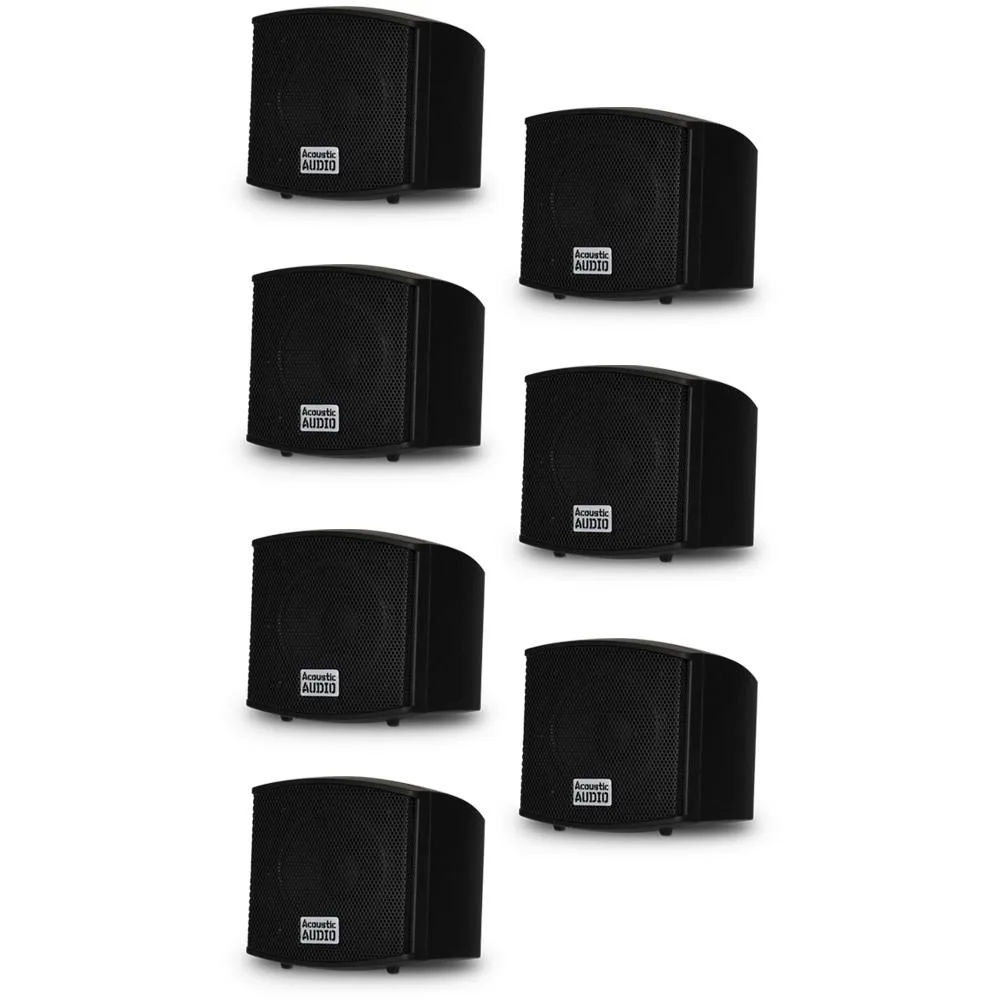 Acoustic Audio Acoustic Audio AA321B 7-piece on-wall speaker set — product photo
