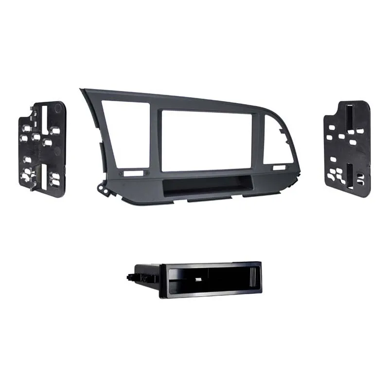 METRA METRA 99-7376B Matte Black Single DIN Dash Kit for 2017-up Hyundai Elantra — product photo