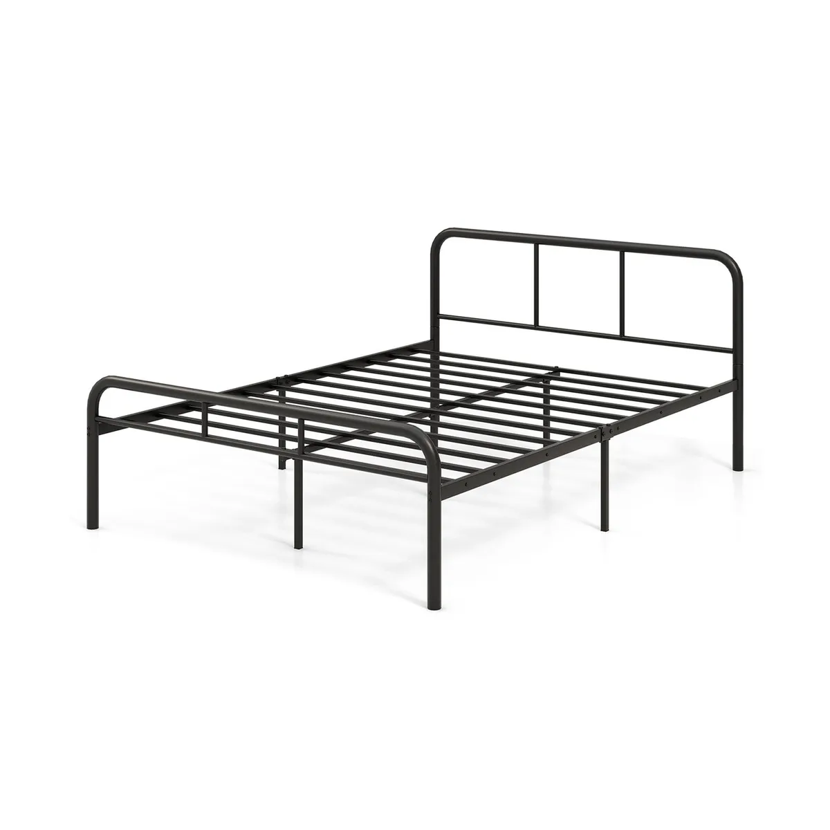 SlickBlue SlickBlue Full Platform Bed Frame with Headboard and Footboard Black — product photo