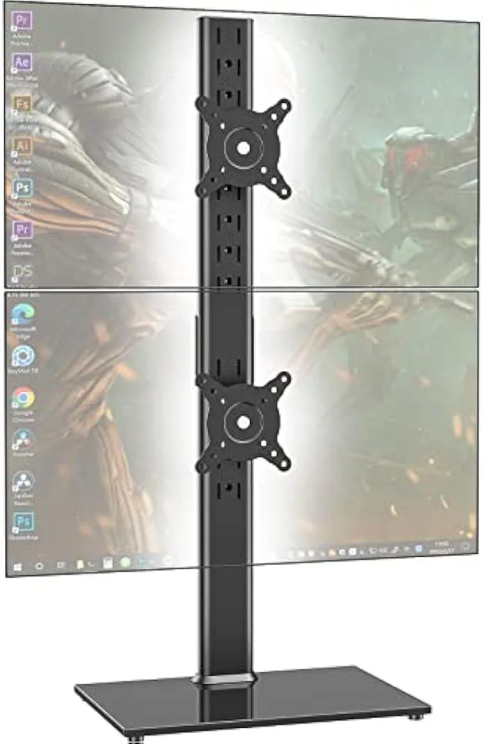 TAURKENAM TAURKENAM Dual Vertical Monitor Stand 13-34" AX05TB02 — product photo