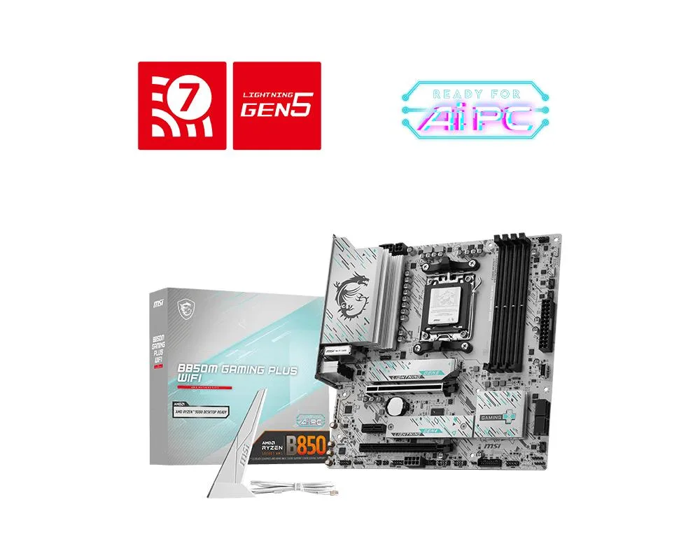 MSI MSI B850M GAMING PLUS WIFI AMD motherboard — product photo