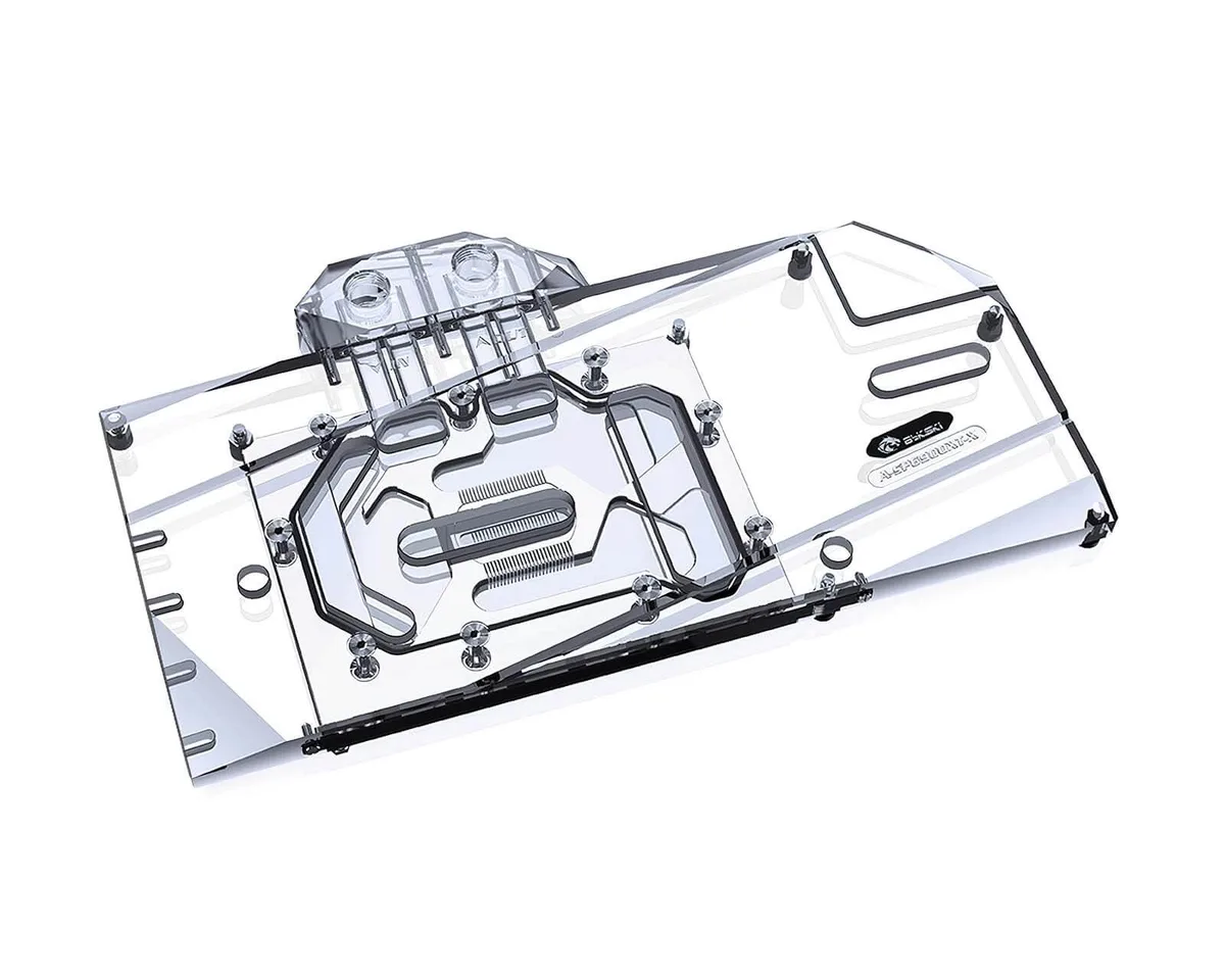 Bykski Bykski Full Coverage GPU Water Block and Backplate for Sapphire RX 6800 / 6900 Super Platinum diy cooling — product photo
