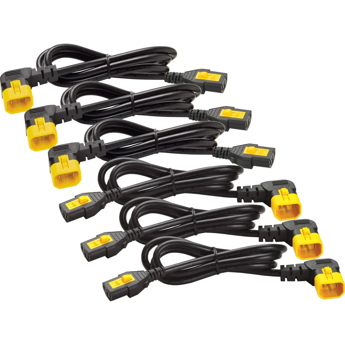 APC APC AP8706R-NA Computer Power Extension Cord Kit 6pcs C13 to C14 90 Degree 1.8m — product photo