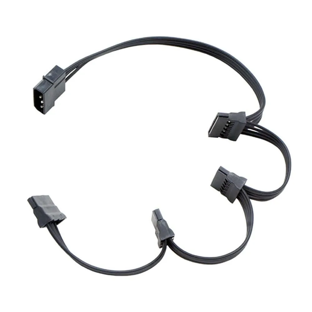 Vszerda Vszerda Molex 4 Pin Male to SATA Female Power Supply Cable 23inch 58cm (1 to 4) — product photo