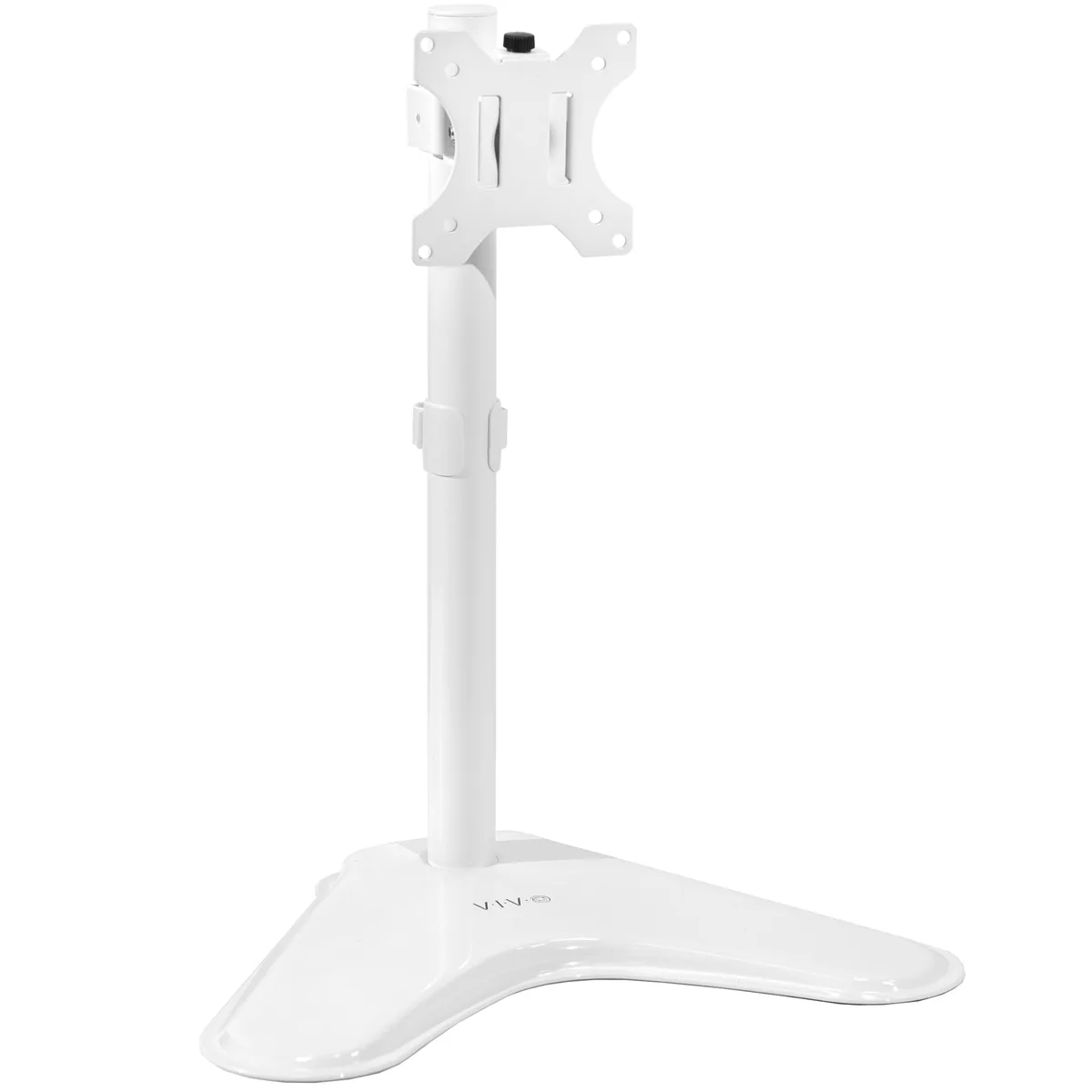 VIVO VIVO White Single Monitor Desk Stand 1 Screen 15.5 x 11 Base 18 Pole 22 lbs — product photo