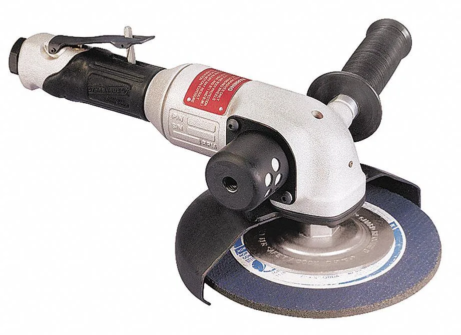Dynabrade 50350 angle grinder, composite handle, side exhaust, lever throttle