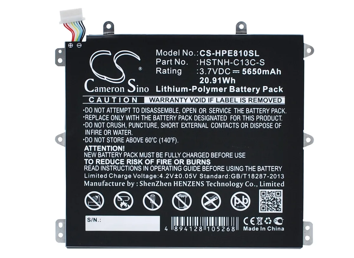 Cameron &amp; Co Cameron &amp; Co DS-CS-HPE810SL Li-Polymer Battery 5.65 Ah Black — product photo