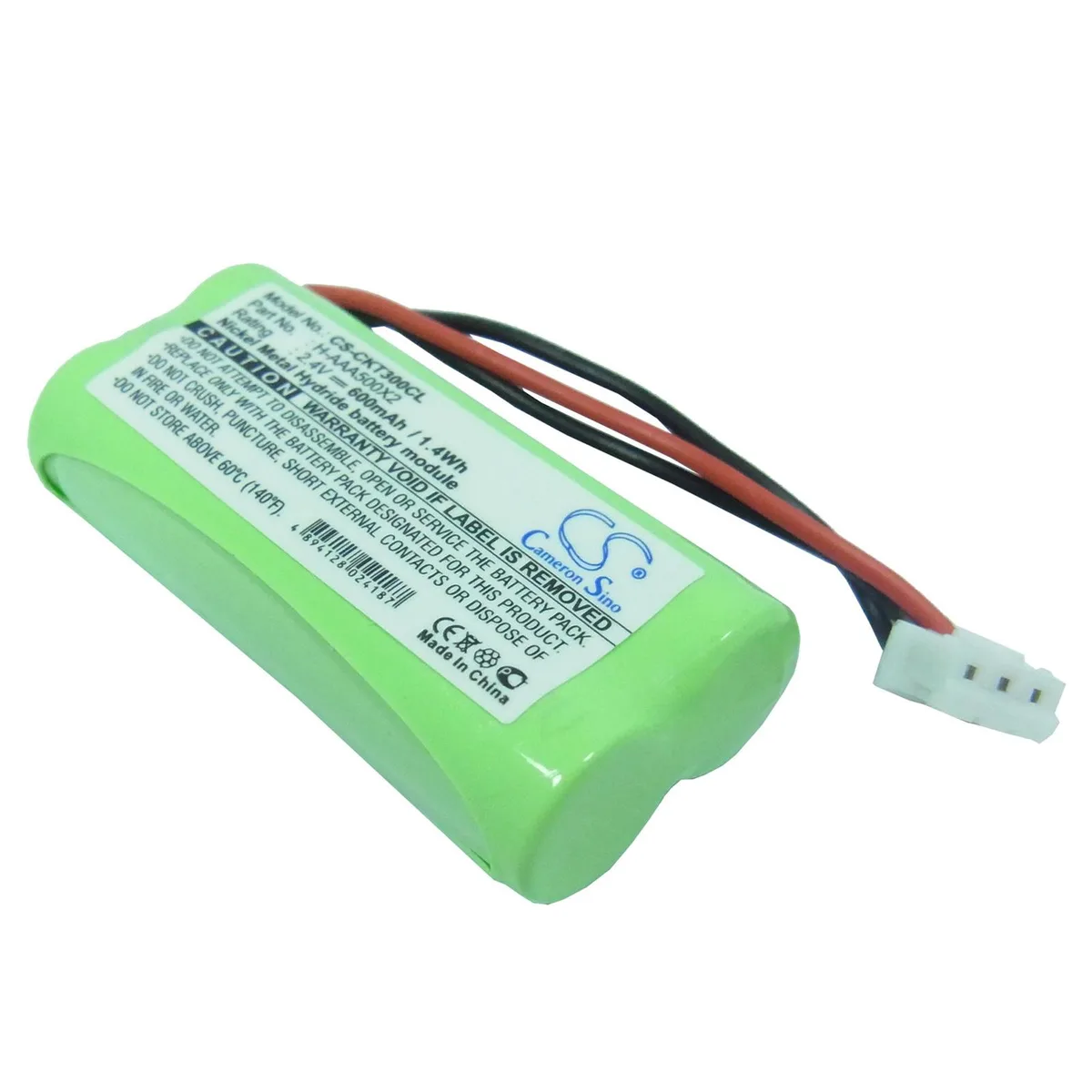 Cameron &amp; Co Cameron &amp; Co DS-CS-CKT300CL 2.4V 600mAh Ni-MH battery green — product photo