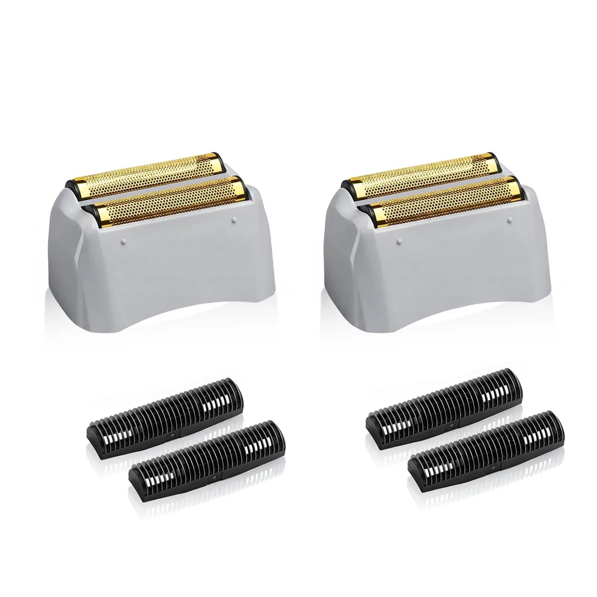 TAURKENAM TAURKENAM 2 Pack Replacement Foil &amp; Cutters for Andis 17150/17155/17200 Shaver Golden — product photo