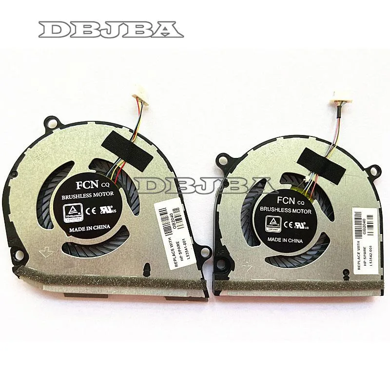 DBTLAP DBTLAP CPU GPU Fan for HP 15-DS 15-DR L53541-001 L53542-001 — product photo