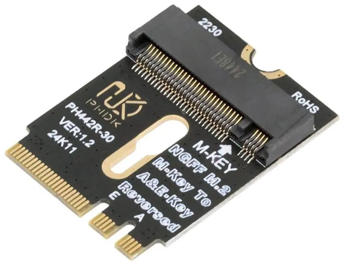 SMUGDESK SMUGDESK M.2 A+E Key 2230 to NVMe MKey Adapter 2230-2280 — product photo