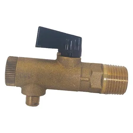 Brass filter ball valve with green lever handle