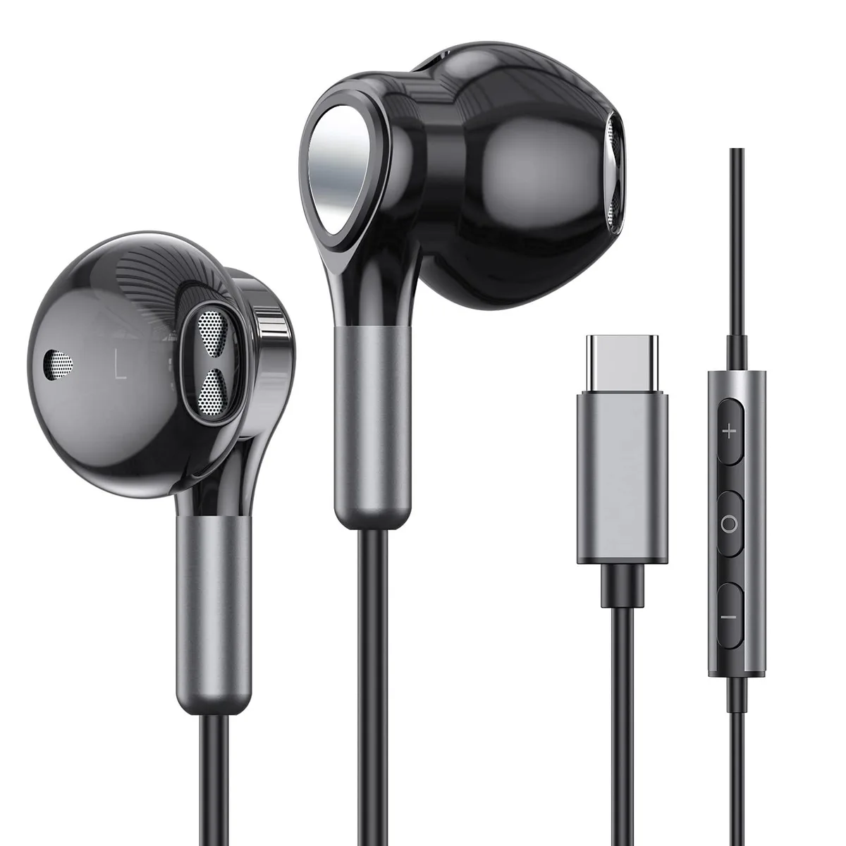 No Sew No Sew ME542 USB-C wired headset 14.2mm driver 32 ohm 18-21kHz 110dB — product photo