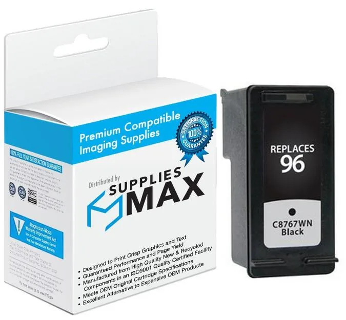SuppliesMax SuppliesMax HP C8767WN Black Inkjet Cartridge (860 Pages) — product photo