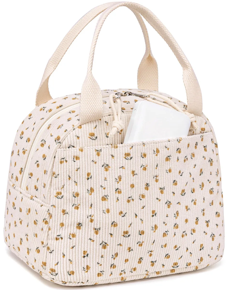 No Sew No Sew Insulated Lunch Bag Cord 10.6"L x 7.3"W x 7.9"H — product photo