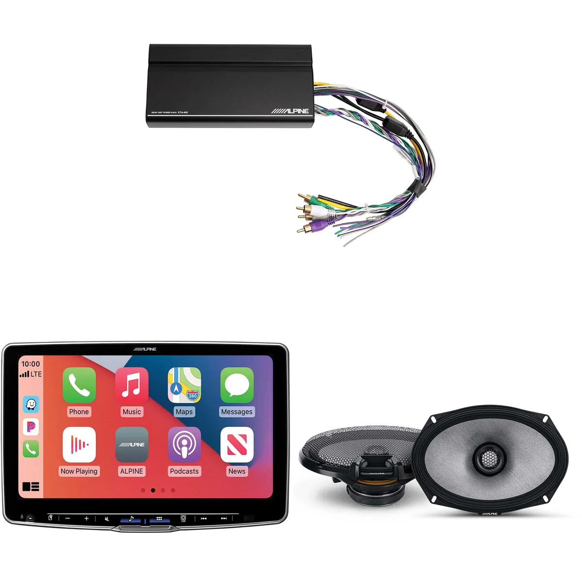 Alpine Alpine ILX-F511 Halo11 11" Receiver R2-S69 6x9" Coax Bundle KTA-450 Power Pack — product photo