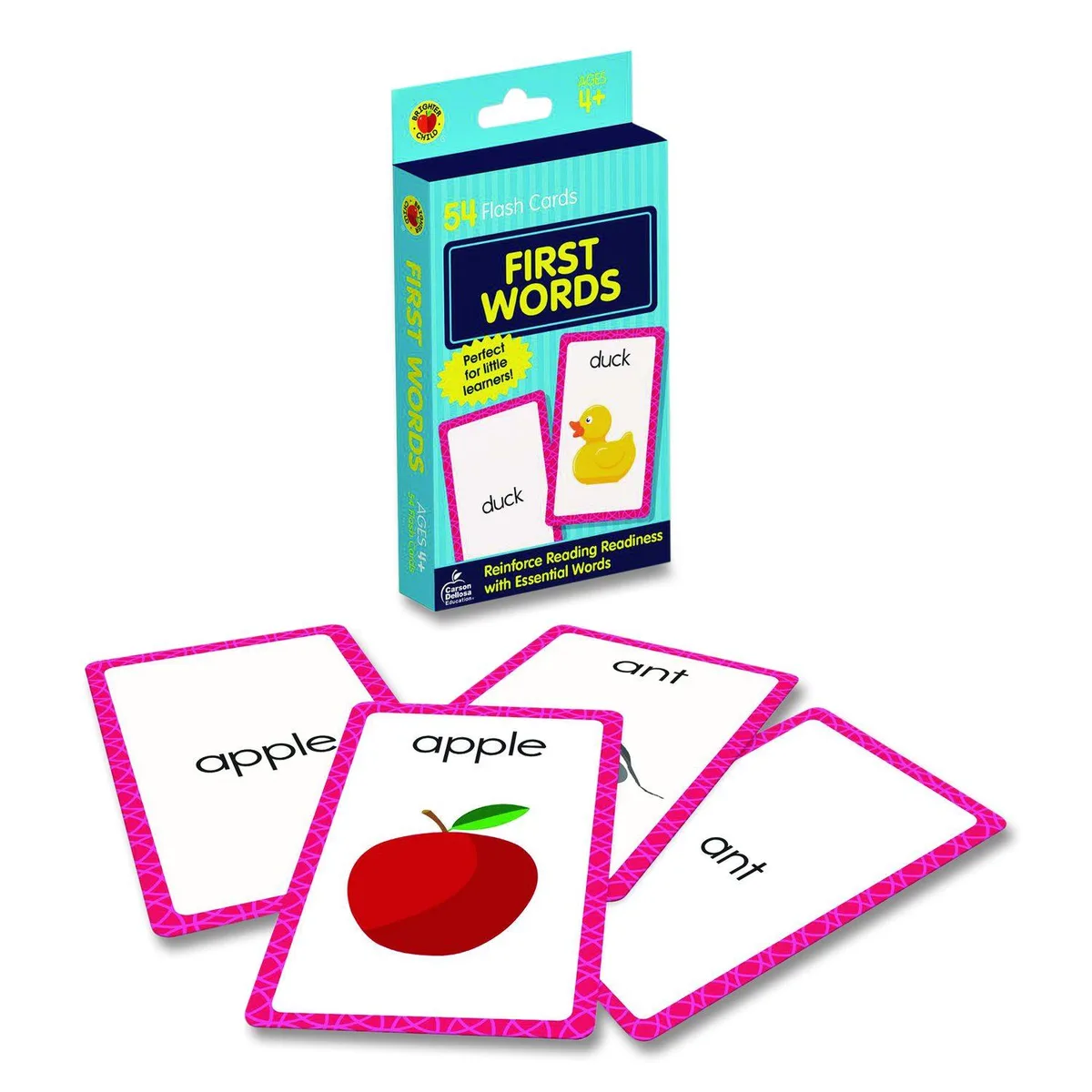 Carson-Dellosa Publishing Carson-Dellosa Publishing First Words Flash Cards Grades Pre-K to 1 54 Cards 3.25" x 5.25" Assorted Colors — product photo