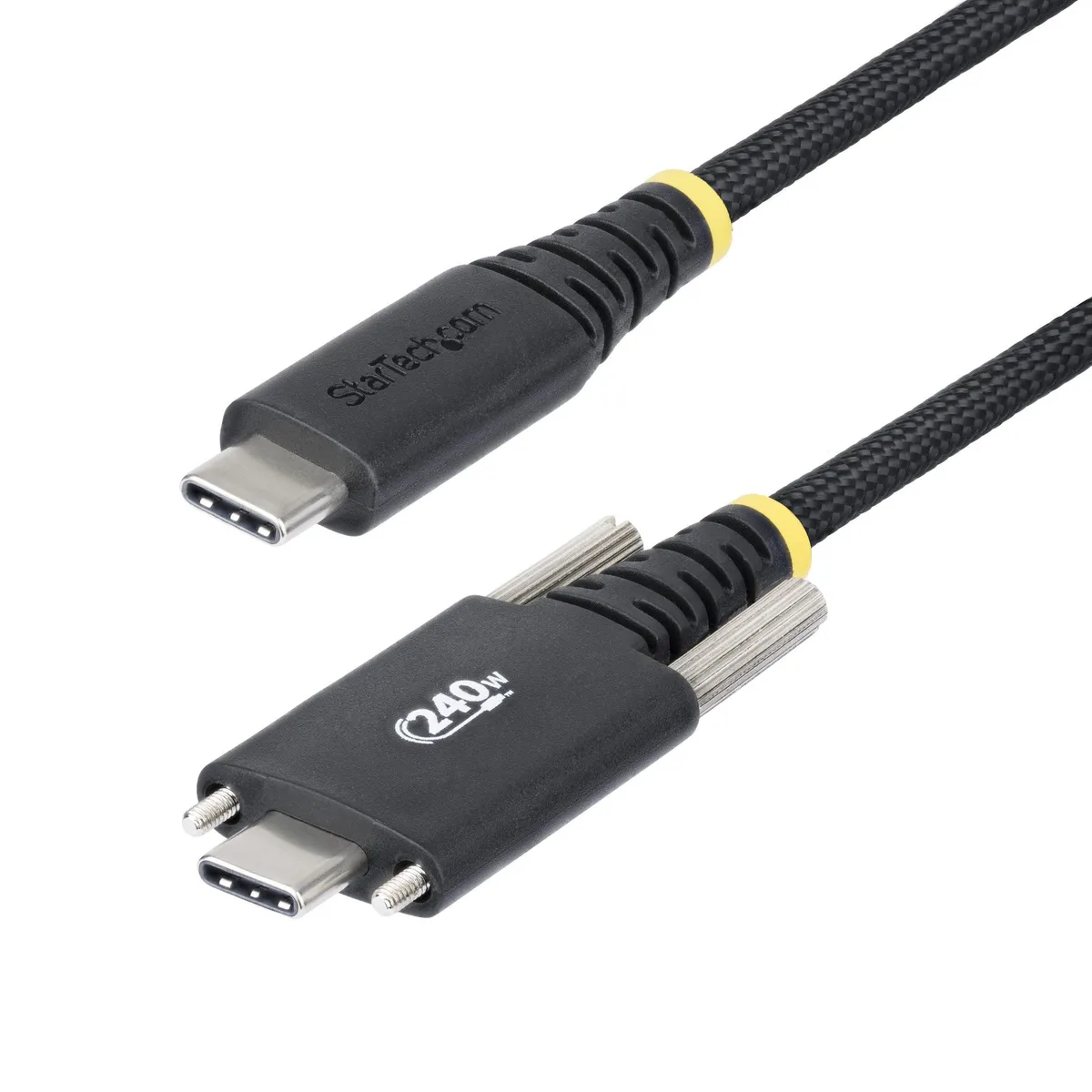 STARTECH STARTECH S2CEPR2M-USBSL-CABLE 2m 240W USB-C PD 3.1 EPR screw-locking charger cable — product photo