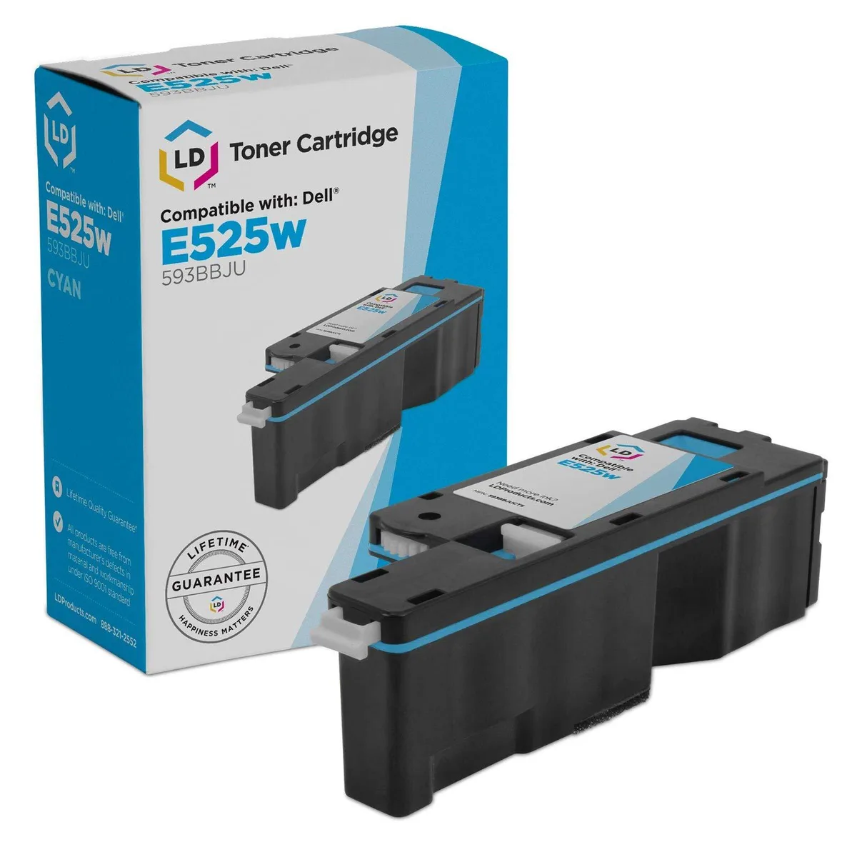 LD Products LD Products Compatible Toner Cartridge for Dell 593-BBJU H5WFX Cyan — product photo