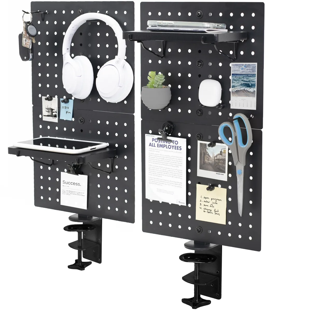 VIVO VIVO Steel Clamp-on Pegboard Set 24" x 20" (x2) Magnetic Privacy Panel — product photo