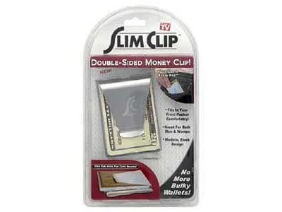 Ontel Ontel Slim Clip Double-Sided Money Clip Silver Pack of 12 — product photo