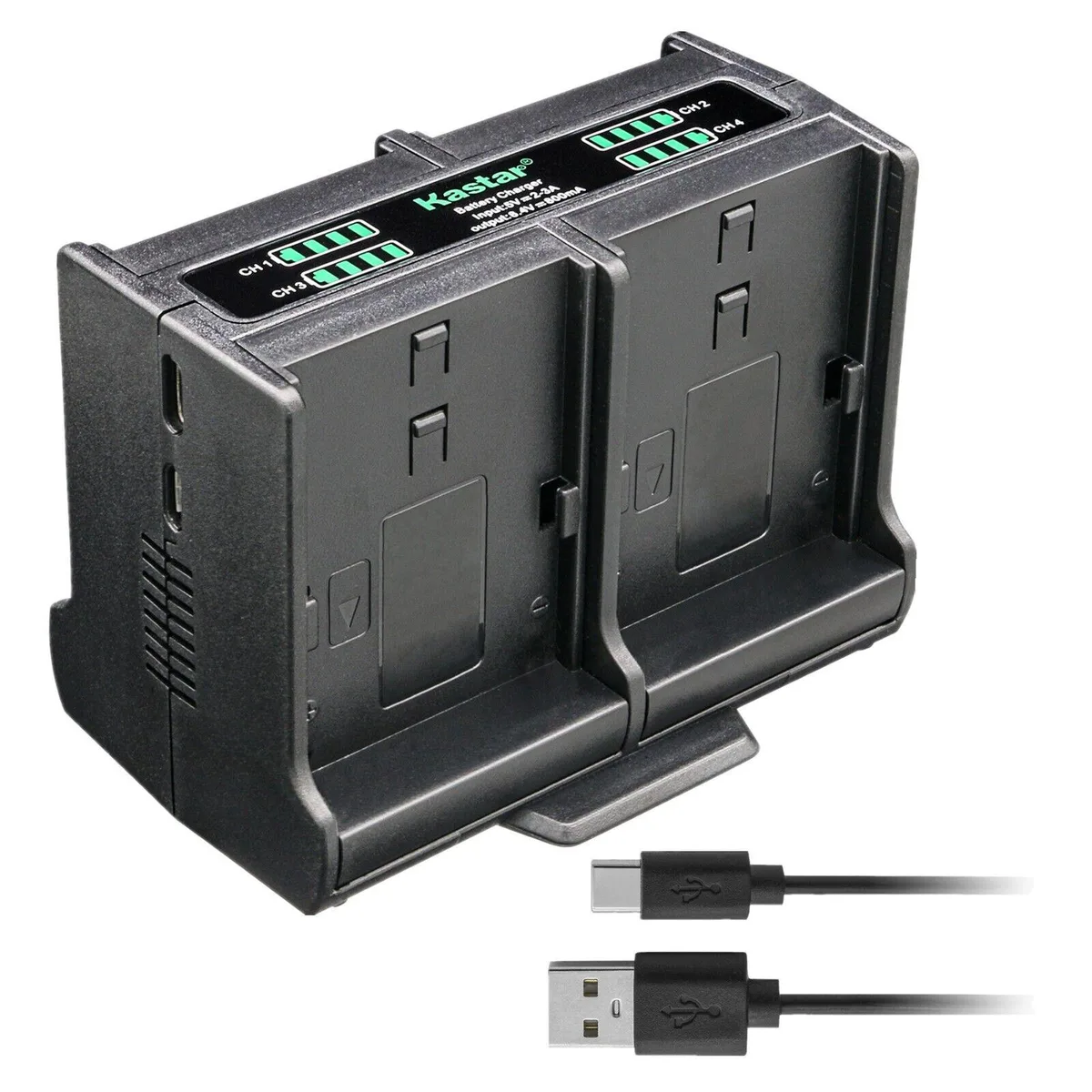 Kastar Kastar BP-808 Quadruple USB Charger for Canon VIXIA HF 10 11 20 21 30 100 200 — product photo