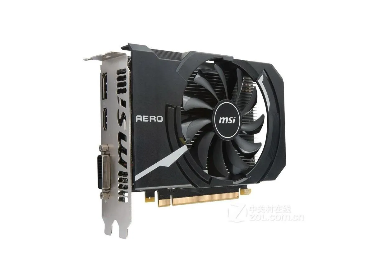 MSI MSI GeForce GTX 1050Ti 4GB AERO ITX OC graphics card — product photo