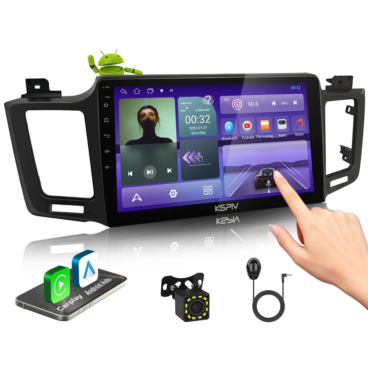 KSPIV KSPIV 10.1 Inch Head Unit for Toyota RAV4 2013-2018 Android 14 4+64G — product photo