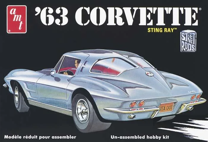 AMT AMT 1/25 '63 Chevy Corvette 3-in-1 Model Kit — product photo