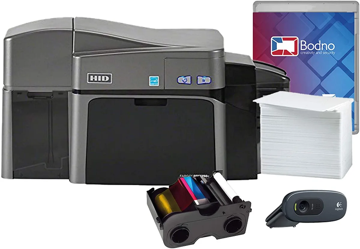 Thinkstar Thinkstar Fargo DTC1250e Dual-Sided Card Printer Bronze Edition Bodno Software 250 Prints 300 Cards — product photo