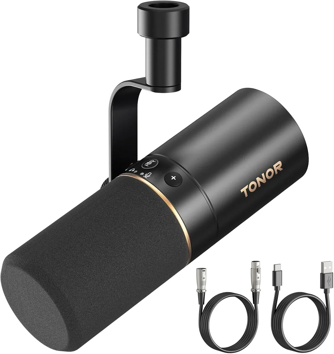 TOTU TOTU Dynamic Microphone USB/XLR Cardioid 50Hz-14KHz 110dB SPL 95dB SNR 3.5mm Jack — product photo
