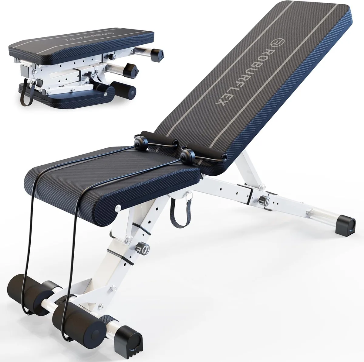 TAURKENAM TAURKENAM Adjustable Foldable Weight Bench 700lb 6x4x2 Positions weight training — product photo