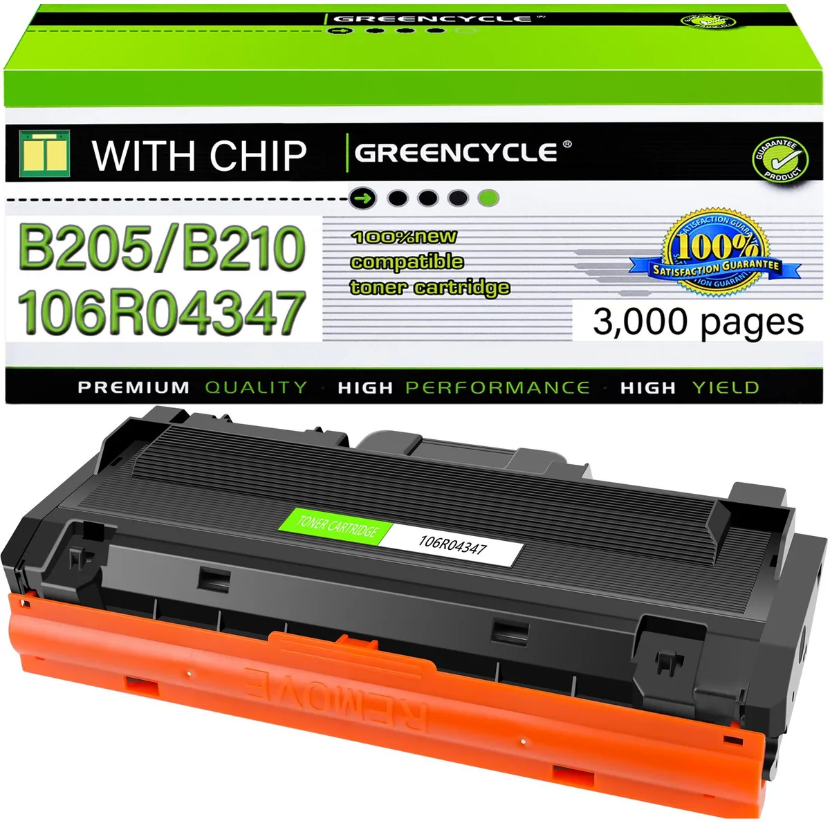 GREENCYCLE GREENCYCLE XE-B205 Black Toner Cartridge 3000 Pages 1 Pack — product photo