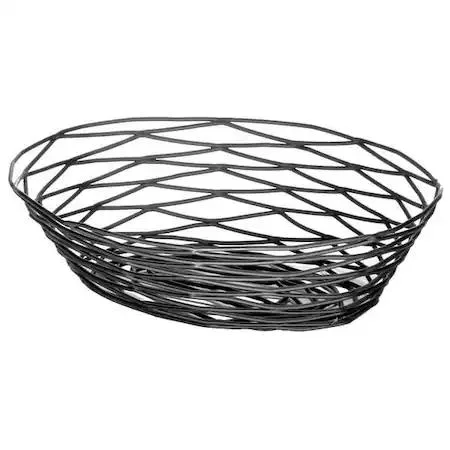 TableCraft Products Company TableCraft Products Company BK17409 Food Serving Basket Black PK6 — product photo