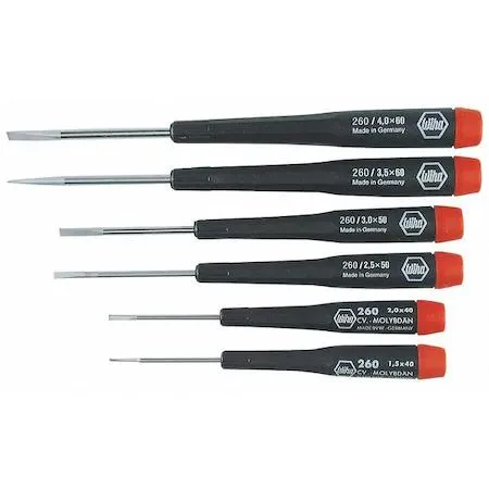 WIHA WIHA 26090 precision slotted screwdriver set 6 pcs 1.5-4.0mm — product photo