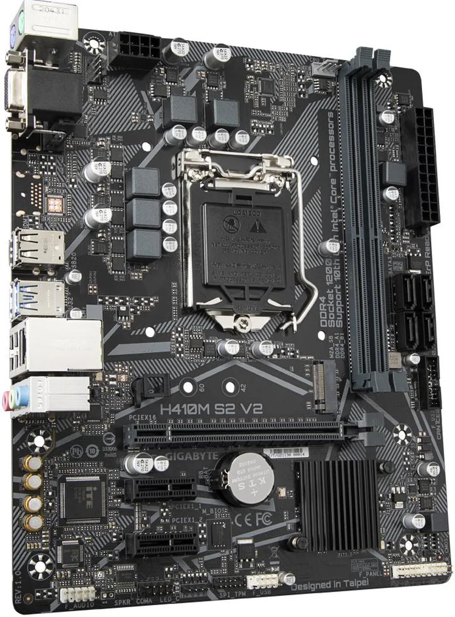 GIGABYTE GIGABYTE H410M S2 V2 H470 LGA 1200 DDR4 Micro ATX Intel motherboard — product photo