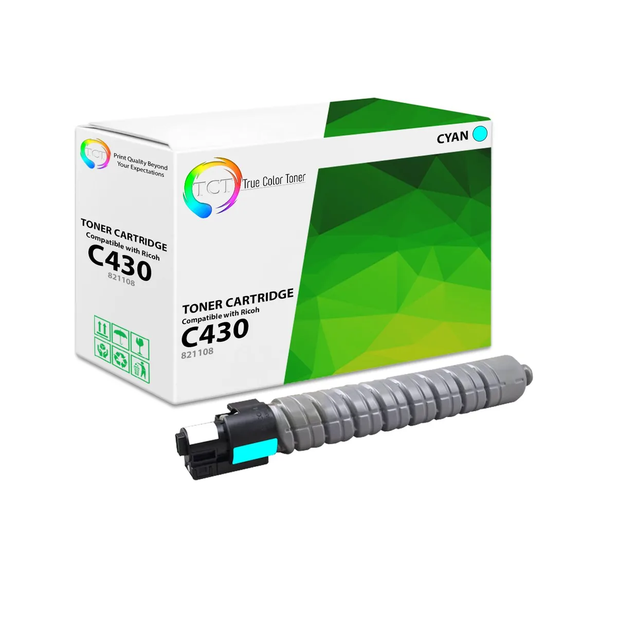 True Color Toner True Color Toner 821108 Cyan Toner Cartridge 21000 Pages — product photo